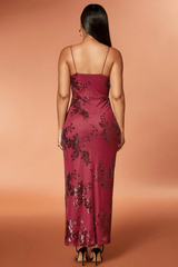 Split Thigh Sequin Cami Long Dress | Dress In Beauty