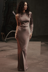 Catiana Gray One Sleeve Maxi Dress | Dress In Beauty