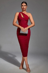 Asymmetric Cutout Midi Dress | Dress In Beauty
