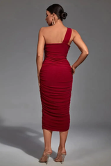 Asymmetric Cutout Midi Dress | Dress In Beauty