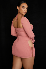 Chiffon Halter Mini Dress | Dress In Beauty