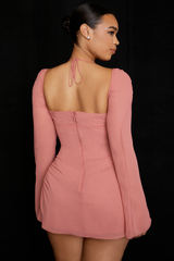 Chiffon Halter Mini Dress | Dress In Beauty