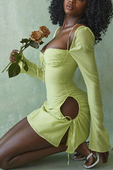 Chiffon Halter Mini Dress | Dress In Beauty