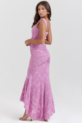 Cesca Rose Pink Floral Maxi Dress | Dress In Beauty
