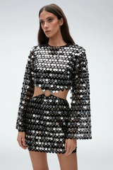 Mirror-Embellished Cutout Dress | Dress In Beauty