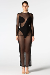 Lilyana Black Mesh Bandage Dress | Dress In Beauty