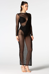 Lilyana Black Mesh Bandage Dress | Dress In Beauty