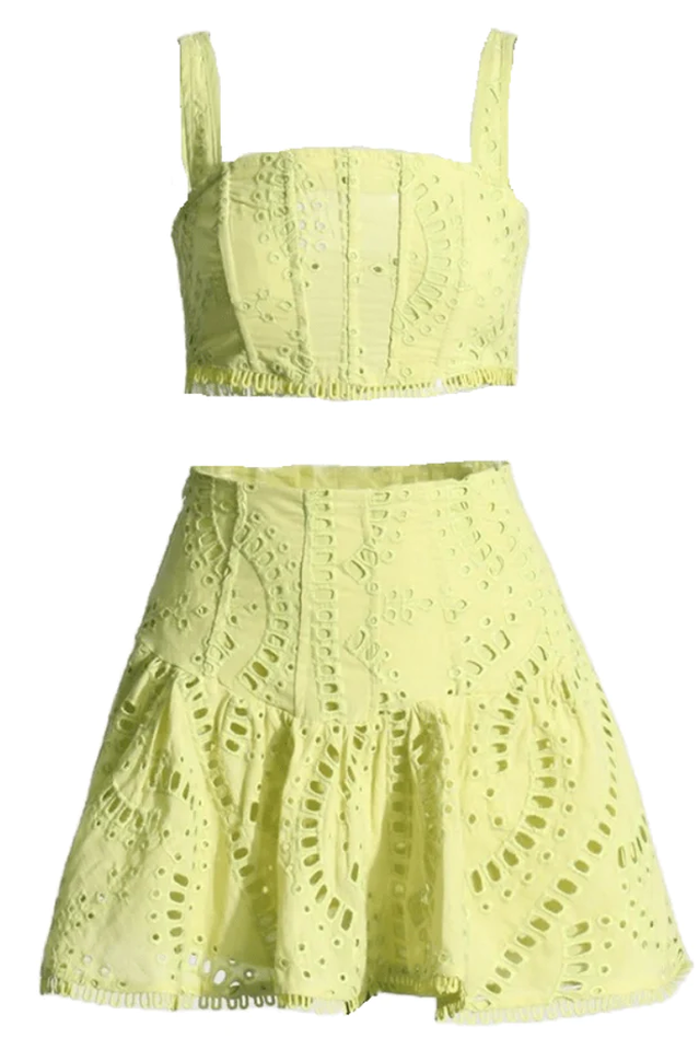 Cora Crop Top + Skirt Set | Dress In Beauty