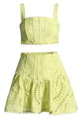 Cora Crop Top + Skirt Set | Dress In Beauty