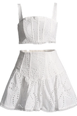 Cora Crop Top + Skirt Set | Dress In Beauty