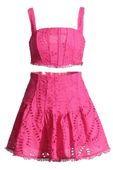 Cora Crop Top + Skirt Set | Dress In Beauty