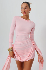 Amelia Blush Mini Dress | Dress In Beauty