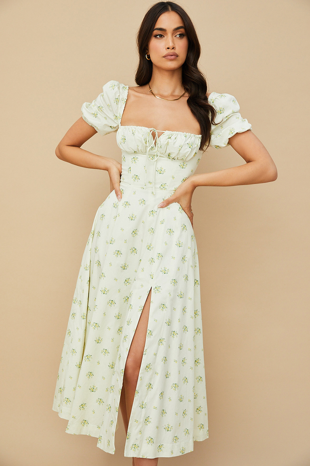 tallulah puff sleeve midi dress Tallulah Puff Sleeve Midi Dress (Women)