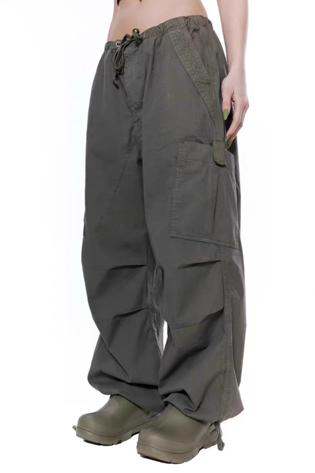 Vintage Parachute Cargo Pants | Dress In Beauty