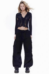 Vintage Parachute Cargo Pants | Dress In Beauty
