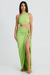 Viera Hollow Backless Split Dress Set | Dress In Beauty