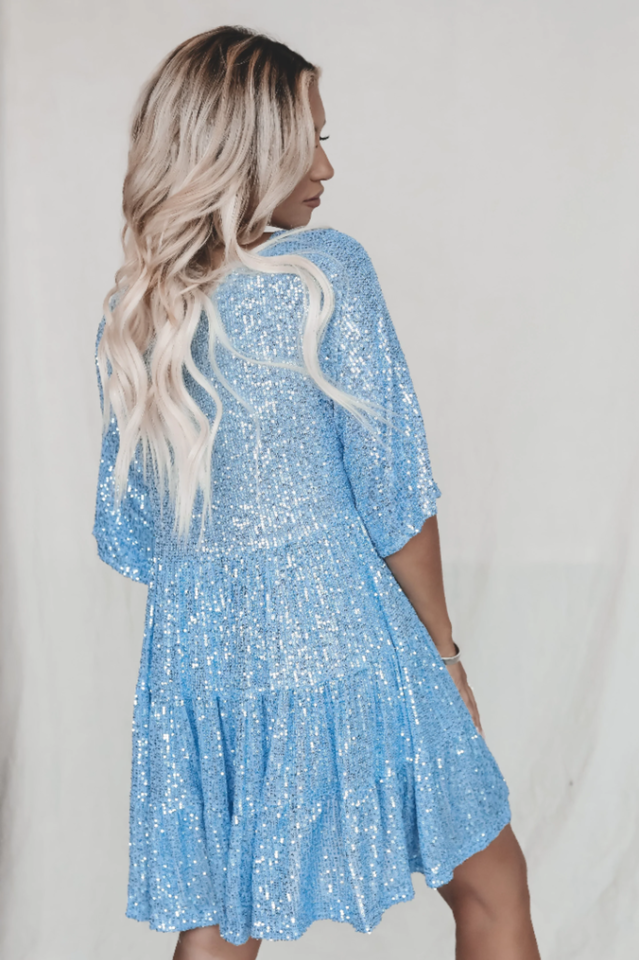 My Queen Sequin Baby Doll Dress | Dress In Beauty