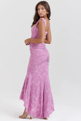 Cesca Retro Cream White Floral Maxi Dress | Dress In Beauty