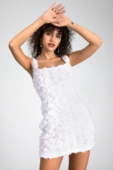 Fryni 3D Floral Mini Dress | Dress In Beauty