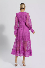 Puff Sleeves Fit & Flare Midi Dress | Dress In Beauty
