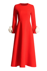 Alyvia Flower Embellished Midi Dress | Dress In Beauty
