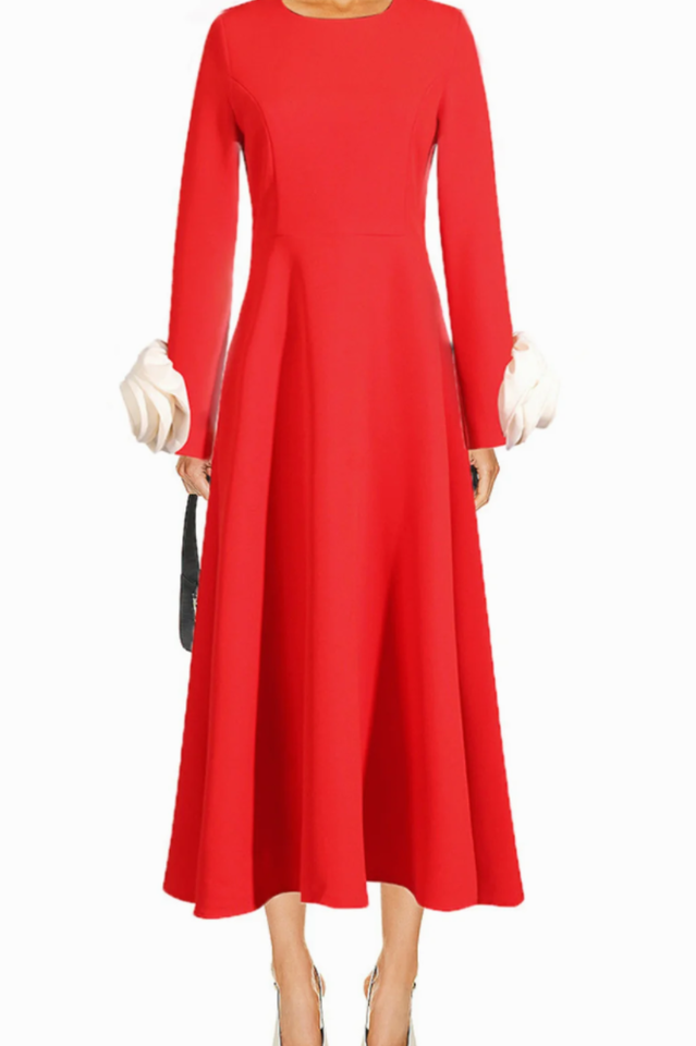 Alyvia Flower Embellished Midi Dress | Dress In Beauty