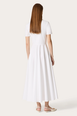 Cotton Poplin 3D Flower Midi Dress | Dress In Beauty