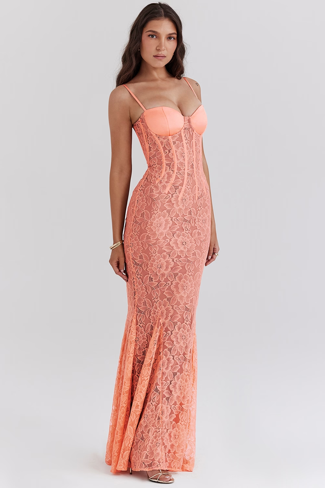 godet maxi dress Off-Shoulder Gathered Godet Maxi Dress