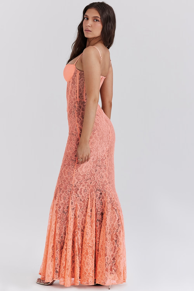 sorbet lace dress Azazie Lemon Sorbet Column Short Homecoming Dresses Lace Open Back Mesh Scoop