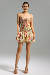 Naja Layered Printed Mini Dress | Dress In Beauty