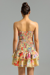 Naja Layered Printed Mini Dress | Dress In Beauty