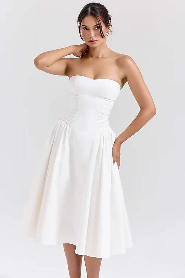 Strapless Midi Dress | Dress In Beauty