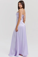 Anabella Black Lace Up Maxi Dress | Dress In Beauty