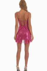 Sequin Cowl Neck Dress | Dress In Beauty