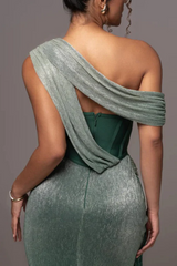 Green Celestina Draped Maxi Dress | Dress In Beauty Green Celestina Draped Maxi Dress | Dress In Beauty