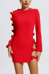 Adrien Hollow Out Bow Dress