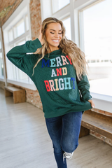 Merry & Bright Quilted Sweatshirt