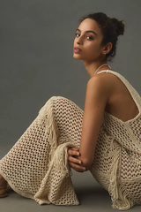 Sunday In Brooklyn Crochet Ruffle Dress