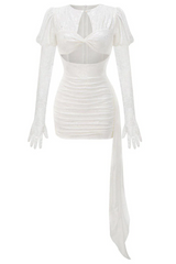 Myra Cutout Draped Mini Dress