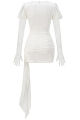 Myra Cutout Draped Mini Dress