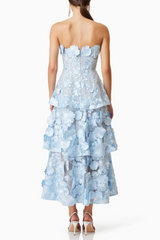 Selene Maxi Tiered 3D Dress