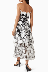 Selene Maxi Tiered 3D Dress