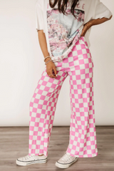 Pep Talk Checker Knit Pants