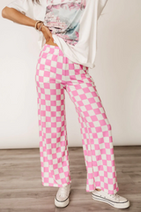 Pep Talk Checker Knit Pants