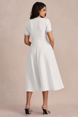 Zoe Bowknot Crystal-Embellished Midi Dress