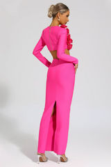 Dellis Flower Bandage Skirt Set