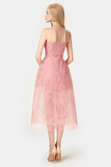 Pink Beaded Lace Dress | Dress In Beauty