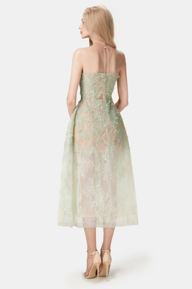 Pink Beaded Lace Dress | Dress In Beauty