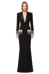 Crystal Sequin Maxi Coat Dress | Dress In Beauty