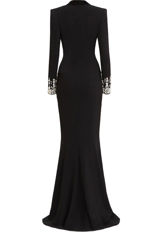 Crystal Sequin Maxi Coat Dress | Dress In Beauty